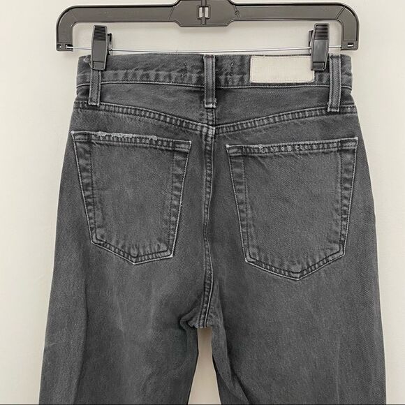 RE/DONE Originals High Rise Loose in Washed Black With Rips - Picture 11 of 14